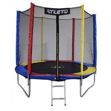 Батут Atleto 312 см з сіткою multikolor 21000133 фото