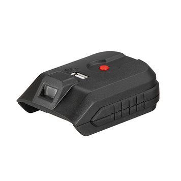 Адаптор для акумулятора Li-ion 20 В, USB 2 A, LED-ліхтар WT-9300 фото