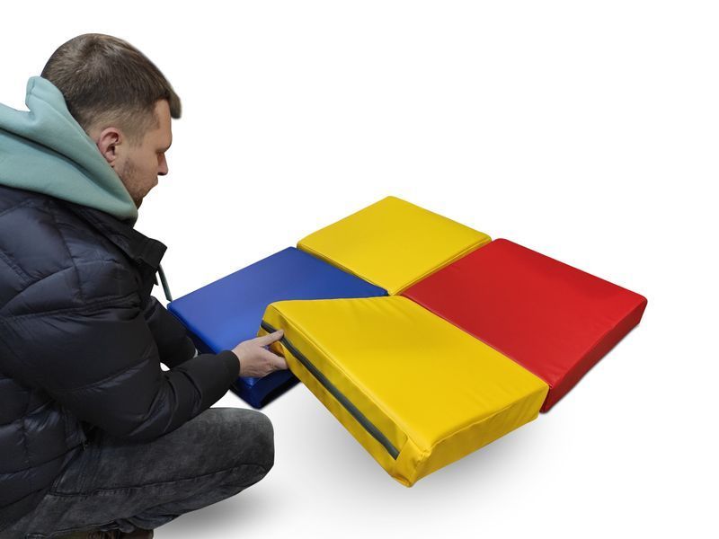 Мат Трансформер дитячий ігровий 100х100х10 см sklm-0003 фото